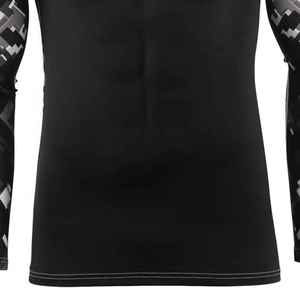 Breathable Camo Rashguard for Men Long Sleeve Surf Rash Guard <b>Wetsuit</b> Top with Spandex/Polyester Material - Product Image 2