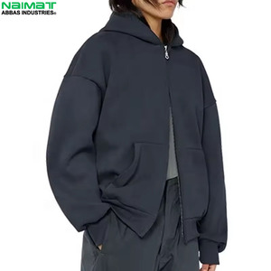 Sudadera con capucha y cremallera para hombre, con forro de malla transpirable, ligera, para entrenamiento en el gimnasio, ropa deportiva activa. - Product Image 3