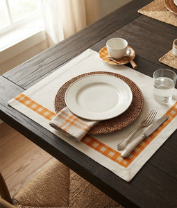 Set de table en coton de qualité supérieure, durable, lavable, élégant, pour la décoration de table de cuisine, exportation en vrac en Inde à prix de gros - Product Image 5