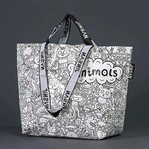 Reusable Polypropylene Tote <b>Bags</b> Eco Friendly Waterproof pp <b>Woven</b> Shopping <b>Bag</b> Recyclable Laminated pp <b>Woven</b> <b>Bag</b> - Product Image 2