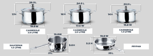 Export Quality Korean Stainless Steel <b>Cookware</b> Set Food Grade Durable Rust Resistant Heavy Weight Kitchen Supplier OEM Export - Product Image 3