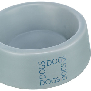 Ciotola e Mangiatoia in Ceramica per Animali Domestici 0,4 L/ 16 cm Grigio/Blu - Product Image 3