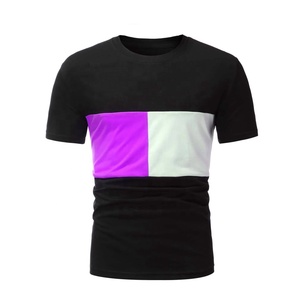 2025 vente en gros personnalisé couleur unie t-shirt hommes col rond t-shirts tricotés 100% coton grande taille col rond hommes t-shirts en vrac - Product Image 5
