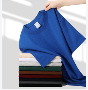 Camiseta de Manga Corta para Hombre, 100% Algodón, Cuello Redondo, Color Sólido, Corte Regular, Estilo Casual, Tejido de Punto - Product Image 1