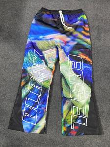 Customizable Heat-Transfer Printed Breathable Eco-Friendly Straight Mid Waist Men's <b>Pants</b> Casual Pockets Drawstring Closure - Product Image 3