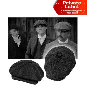 Casquette de boulanger unisexe en coton 100% brodée sur mesure, style sportif, fabrication directe usine, logo personnalisé OEM, élégante - Product Image 1