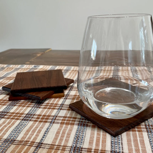 Ensemble de dessous-de-verre carrés en bois pour la maison et l'hôtellerie, décoration de table - Product Image 4