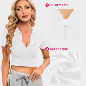 Camiseta Corta Moderna para Mujer, Ligera y Cómoda, para Atuendos Casuales - Product Image 5
