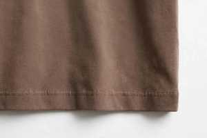 Camiseta de Manga Corta para Hombre, Cuello Redondo, Color Marrón, 100% Algodón Jersey, Corte Regular, Estilo Casual - Product Image 5
