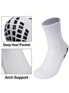 Calcetines deportivos con logotipo personalizado, calcetines personalizados de algodón atlético de diseñador acanalado de baloncesto - Product Image 5