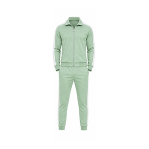 OEM Men Sport Tracksuits Custom Fleece Fitness Training Set Zip Jacket Jogger <b>Pants</b> Wholesale Athletic Wear Supplier OEM Factory - Product Image 1