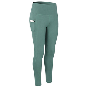 Leggings de yoga pour femmes, style tendance, respirants, tricotés, de haute qualité, confortables, taille élastique, logo personnalisé, fabricant - Product Image 1