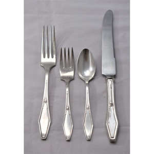 Ensemble de couverts argentés de qualité alimentaire, style américain, réutilisables, compatibles lave-vaisselle, en laiton, prix de gros - Product Image 1