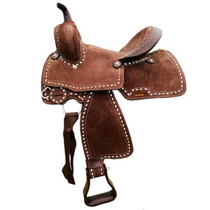 Selle de cheval western en cuir artisanal de qualité supérieure, équipement d'équitation sur mesure pour la randonnée et le ranch, fabricant en gros - Product Image 2