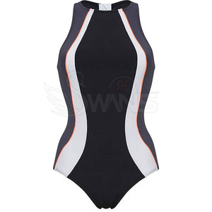 Maillot de bain une pièce haute qualité à découpe frontale, personnalisable avec logo, prix de gros pour la vente en ligne - Product Image 4