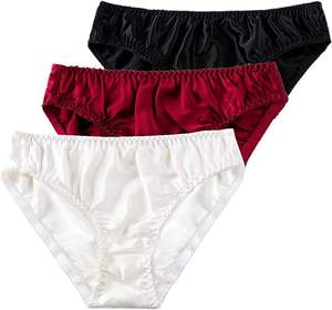 กางเกงในผู้หญิงเอวกลาง ทรง Thong ลายทาง แต่งลูกไม้ ไร้ตะเข็บ ผ้าถักเนื้อบางพิเศษ ผ้าฝ้ายใยไผ่ ต้านเชื้อแบคทีเรีย ใช้ได้ทุกวัน ODM Digital - Product Image 5