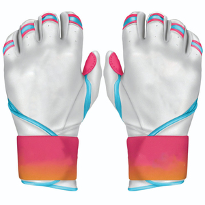 Selling Baseball Batting <b>Gloves</b> <b>Red</b>/White Color Moisture Wicking Lightweight Softball Batting <b>Gloves</b> for Youth and Adults - Product Image 3