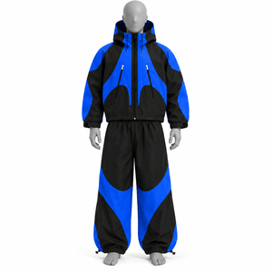 Ensemble de survêtement vert personnalisé avec sweat à capuche zippé blanc, pantalon large, tissu doux, léger, confortable, vêtements de sport décontractés pour hommes - Product Image 5