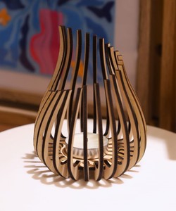 Portavelas de madera de última generación 2026 para el hogar, bodas, eventos, regalos, vela artesanal tipo cuenco para uso en mesa y aromaterapia - Product Image 1
