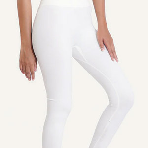 Leggings de sport respirants en maille à séchage rapide et antibactériens pour femme, coupe ajustée, taille mi-haute, longueur genou, en Spandex/Polyester - Product Image 6