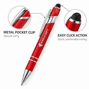 Custom Logo Orange Metal Ballpoint <b>Pens</b> with <b>Touch</b> <b>Screen</b> Stylus 1.0mm Black Ink Motivational Writing <b>Pens</b> <b>for</b> Office Desk Gifts - Product Image 3