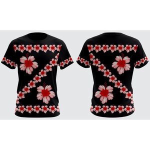 T-shirt polynésien personnalisable à manches courtes en stock, impression par sublimation, tenue décontractée, vente chaude - Product Image 3