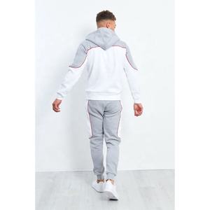 Conjunto de chándal con logotipo personalizado hecho de fábrica, conjunto de chándal de lana de algodón 100%, chándal de invierno de dos piezas de gran tamaño para hombre - Product Image 4