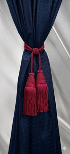 Classic Burgundy Tassel Tiebacks for <b>Curtains</b> Decorative Home Accessories Traditional Style Textile <b>Curtain</b> Holdback - Product Image 3