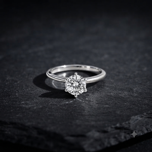 Moissanite Engagement <b>Ring</b> Moissanite <b>Ring</b> Sterling Silver Wedding Jewelry Trendy Best <b>Friend</b> Gift - Product Image 4