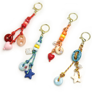 New Arrival Custom Handmade Seed Beads Embroidery <b>Bag</b> <b>Charms</b> Beaded Keychain Accessories Classic Style Lightweight - Product Image 6