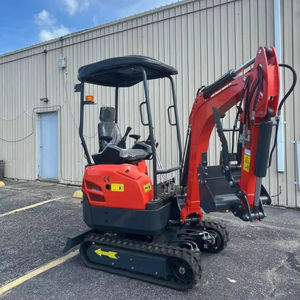 Excavatrice compacte d'occasion de 3 tonnes, jaune, avec cabine de sécurité fermée et lame de bulldozer hydraulique pour le développement de sites urbains - Product Image 1