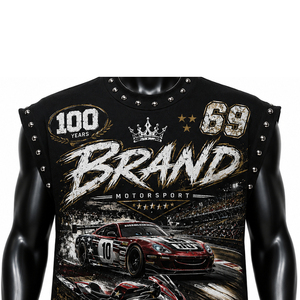 เสื้อกล้ามโอเวอร์ไซส์ลายกราฟิก DTG แบบยูนิเซ็กซ์ ผ้าคอตตอนเจอร์ซีย์ 100% สไตล์วินเทจสุดเทรนดี้ ทรงไม่มีแขน ซักแล้ว ใส่สบาย เหมาะสำหรับสตรีทแวร์ - Product Image 6