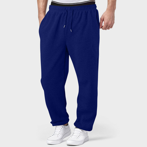 Pantalon de survêtement décontracté surdimensionné en toile de coton épaisse personnalisé pour homme, avec cordon de serrage, couleur et logo personnalisables - Product Image 4
