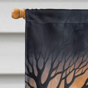 Grand drapeau de maison d'Halloween effrayant pour Doberman Pinscher Multicolor Polyester Yard Banner Artwork Porch Sleeve Pole Decorative - Product Image 3
