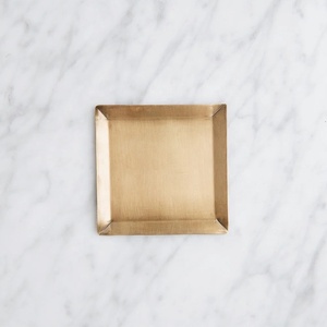 Hot Selling Brass Tabletop Serving Tray with Structured Raised <b>Border</b> and Warm Finish for Food <b>Display</b> Catering Dining and Event - Product Image 6