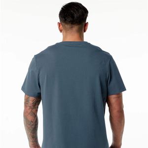 T-shirt pour homme à coupe raglan et épaules tombantes, gris chiné, mélange 94% coton 6% élasthanne, T-shirts pour homme - Product Image 4