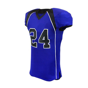 Custom American Football Jersey Set Striped <b>Rainbow</b> Design Sublimated Short Sleeve V-neck Fitted Men's Adult 100% Summer Plus - Product Image 5
