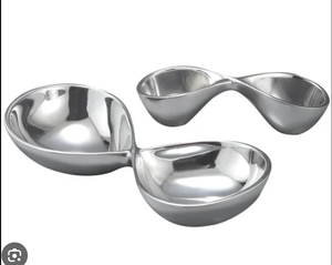 Aluminum Decorative Eco-Friendly Durable <b>Condiment</b> <b>Tray</b> Set with Dip Bowls and Premium Serving Platter - Product Image 3