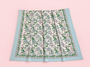 Handmade <b>Floral</b> Cotton Woven Blanket Block Printed Reversible <b>Bedspread</b> 1 Piece for Home Hotel Use - Product Image 5