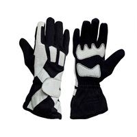 Gants de course à doigts entiers imperméables légers pour karting en hiver, en PU, antidérapants, avec fermeture auto-agrippante, unisexe, pour usage extérieur