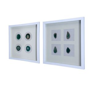 S/2 Cornice Decorativa da Parete 15.57x1.2x15.7 Pollici, Design Moderno Unico per Casa o Ufficio - Product Image 2