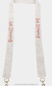 Handmade Beaded Hook <b>Strap</b> <b>Adjustable</b> Bag <b>Strap</b> Custom Embroidery Shoulder Belt <b>Strap</b> Durable Waterproof Fashion Gameday College - Product Image 3