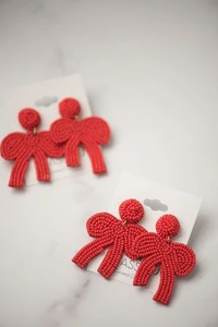 Boucles d'oreilles perlées motif colibris de Noël pour filles et femmes, légères, en perles de rocaille, bijoux fantaisie pendantes - Product Image 4