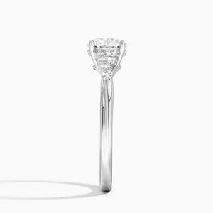 BOJ <b>Ring</b> 040 Round Cut 925 Silver Chemise Hidden Halo <b>Diamond</b> <b>Ring</b> 2ct D Color VVS1 Moissanite GRA Certified Low Price <b>Ring</b> Sale - Product Image 3