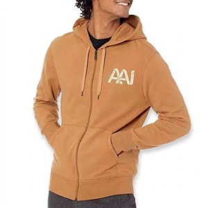Fabricante OEM, Sudaderas con Capucha de Alta Calidad, 100% Felpa, Cierre de Cremallera, Talla Grande, Manga Larga, Marca Privada USA, Suministro OEM ODM - Product Image 1
