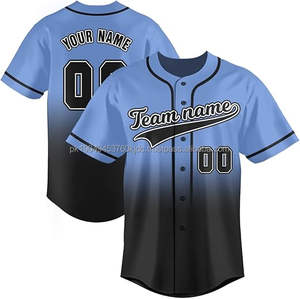 Maillot de baseball et softball pour hommes et femmes chemises à boutons numéro de nom personnalisé vêtements de sport respirants taille S-7XL perles - Product Image 1