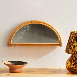 <b>Set</b> of mini arch framed rattan <b>mirror</b> cute <b>wall</b> hanging <b>mirrors</b> boho accessories for home decor - Product Image 3