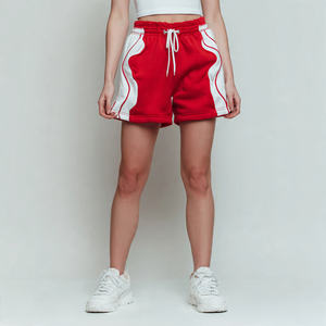 Pantalones Cortos Deportivos Sublimados OEM para Mujer, 450 Gsm, Pantalones Cortos Deportivos para Correr, Pantalones Cortos Deportivos Estampados OEM para Mujer - Product Image 3