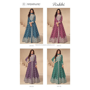 LEHENGA CHOLI GEORGETTE AVEC BRODERIE DESIGNE TRAVAIL ET MANCHES AVEC RADYMADE - Product Image 6