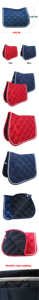 Tapis de selle de haute qualité 2025 en mousse et satin pour cheval - Product Image 6